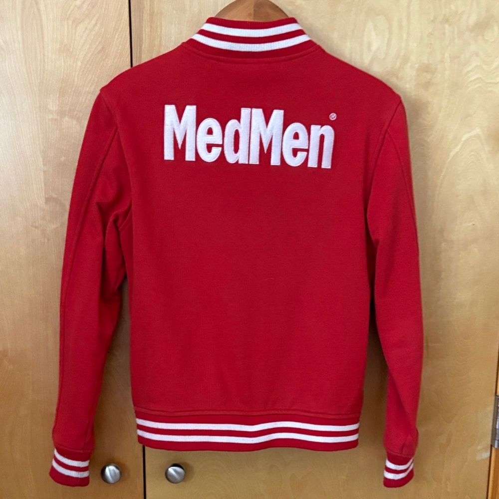 MedMen cannabis embroidered Varsity Bomber Jacket (classic wool-look)